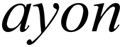 Logo Ayon